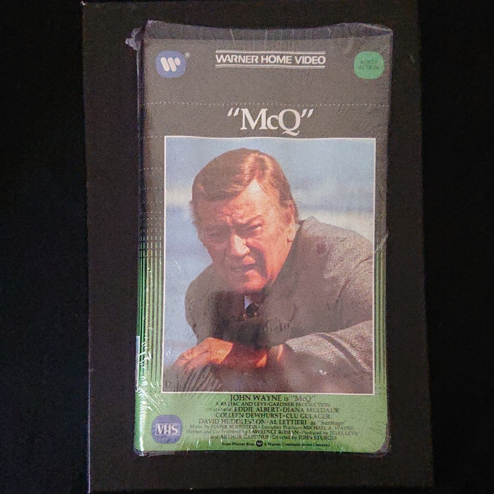 Sealed Warner Home Video - 'McQ' VHS Tape - John Wayne